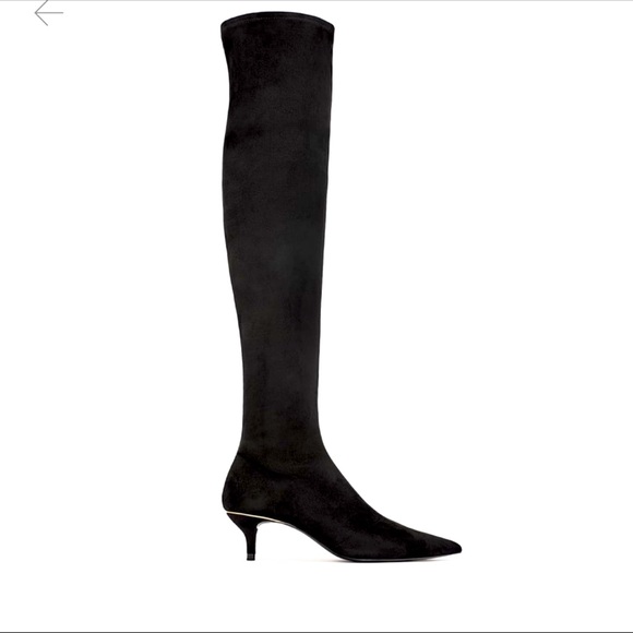 Zara | Shoes | Zara Black Faux Suede 